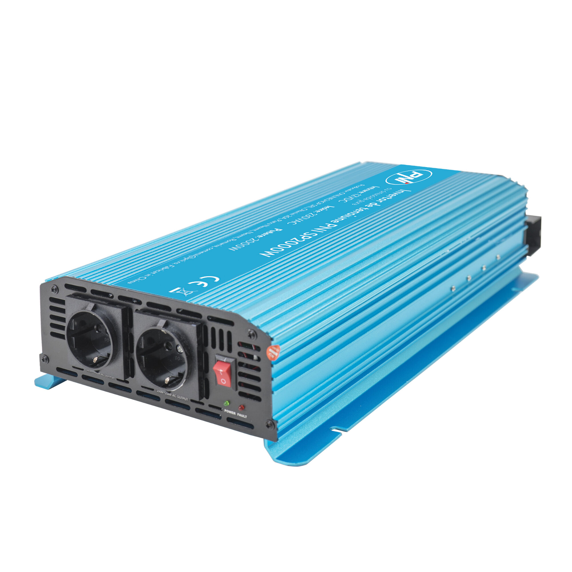 Muundur 12V>230V 2000W siinus, schucko pesad