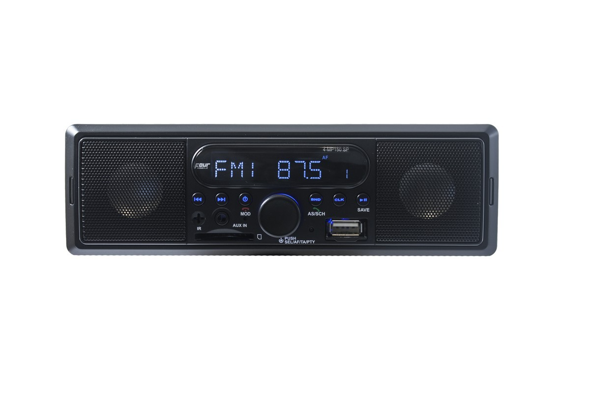 Автомагнитола 1-DIN Four 12/24V BT со встроенными динамиками