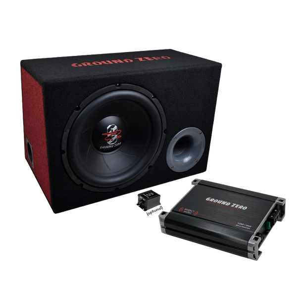 Сабвуферный комплект 12" Ground Zero 200/300Вт RMS