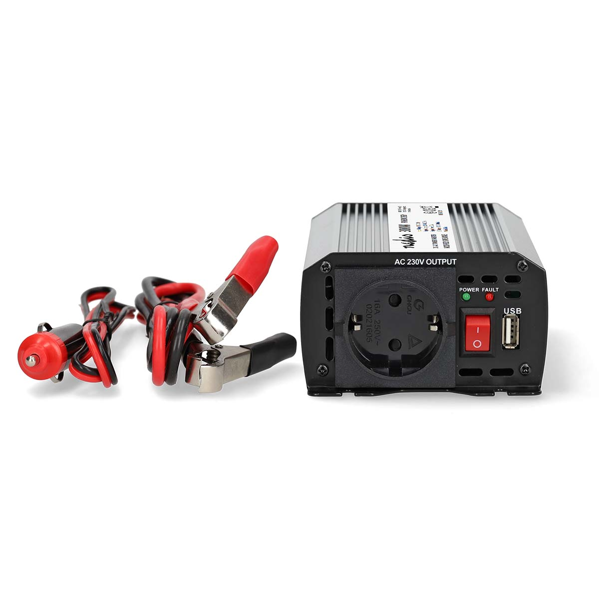 Muundur 12V->230V 300W USB Nedis