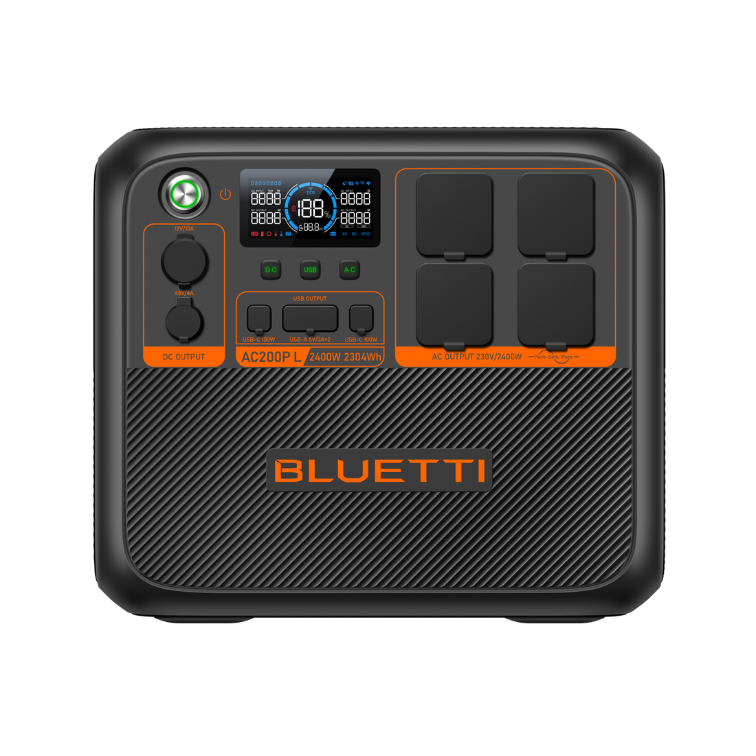 Akujaam Bluetti AC200PL 2.4/3.6kW inverter 2304Wh