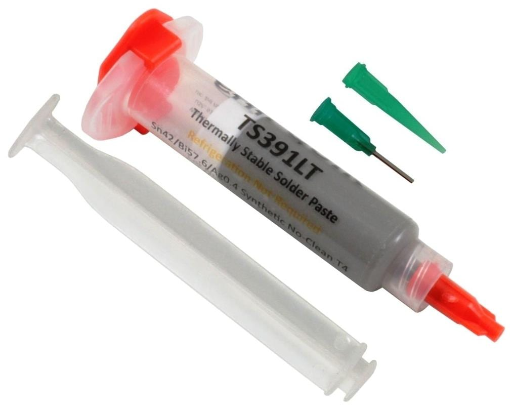 Паяльная паста безотмывочная 15 г Sn42/Bi57.6/Ag0.4 T4