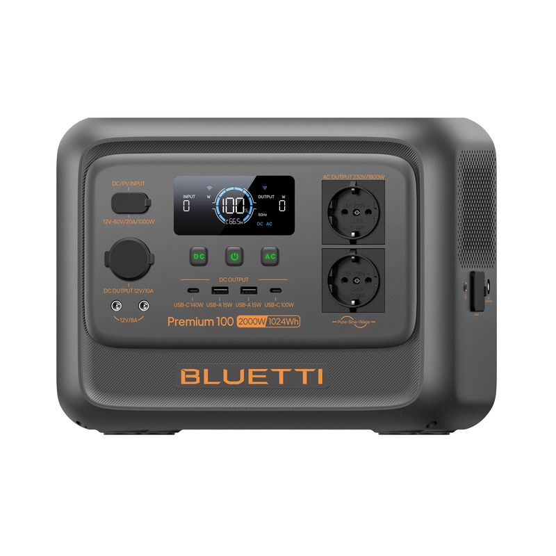 Akujaam Bluetti Premium 100 V2 1.8/3.6kW inverter 1024Wh