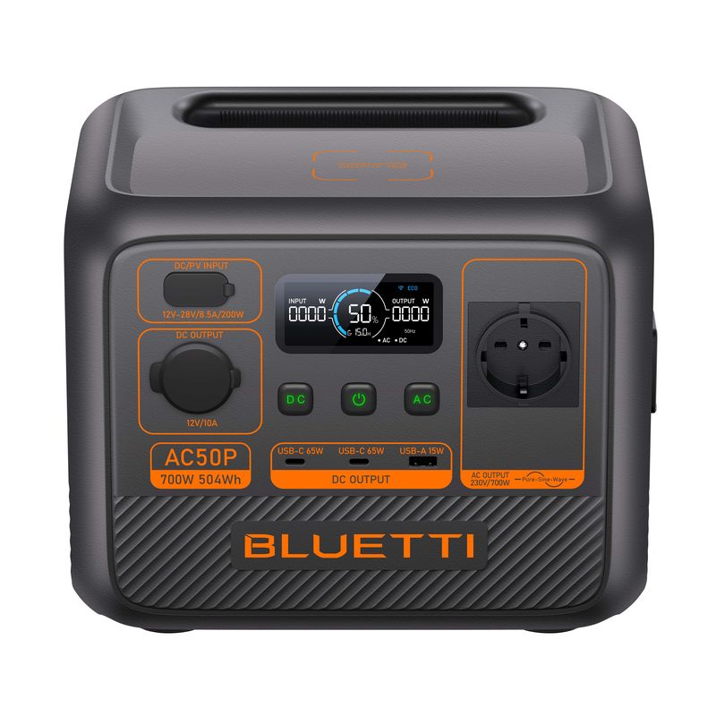 Akujaam Bluetti AC50P 0.7/1.2kW inverter 504Wh
