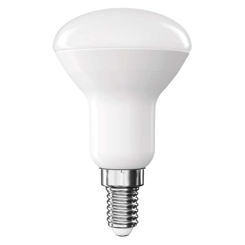 LED lamp E14 R50 230VAC 4.2W 470lm soe valge 2700K