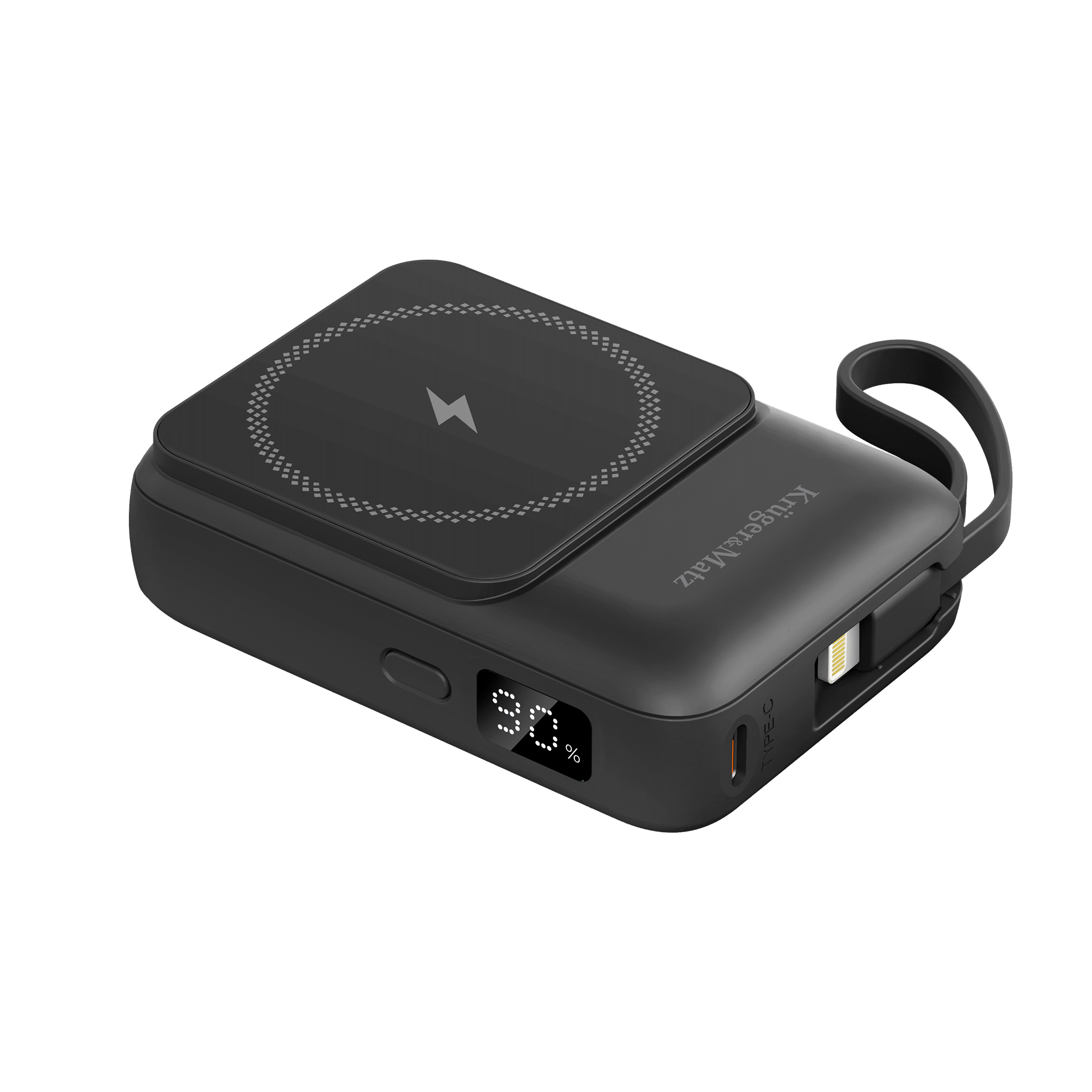 Akupank 10000mAh 22.5W QI magnet USB-C USB-A must