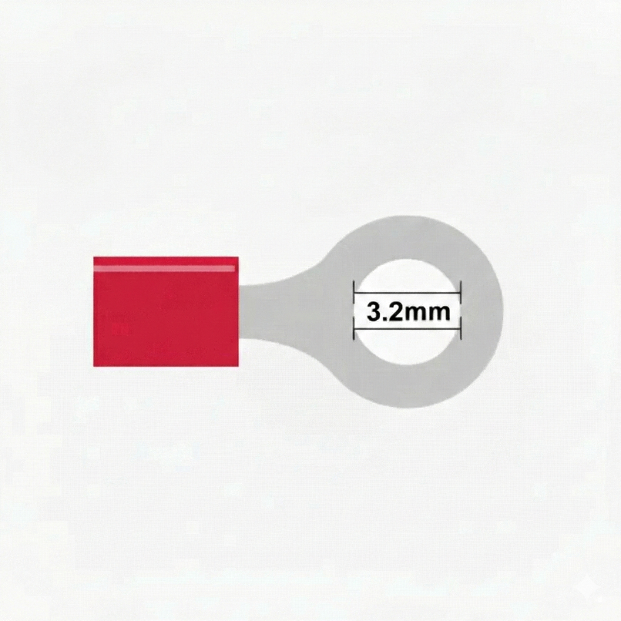 3.2mm ring Punane ST-080/R