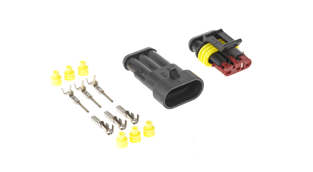 3-pin Superseal 1.5 IP67 ühenduskomplekt
