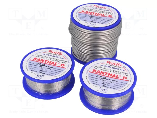 Takistustraat Kanthal 1.0mm 1.72ohm/m 17.6m FeCrAl