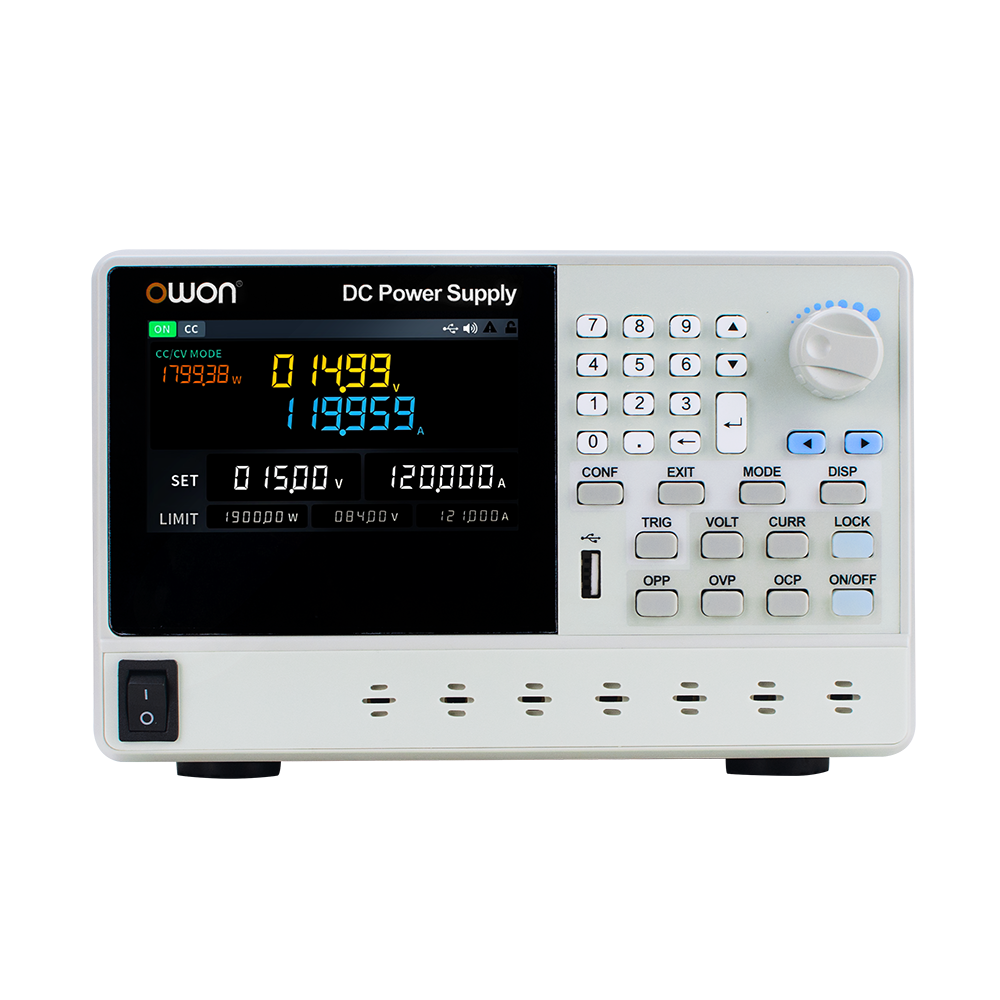 Лабораторный блок питания, 1кан. 0...80В 120А, 4.3" USB/LAN/RS232/485