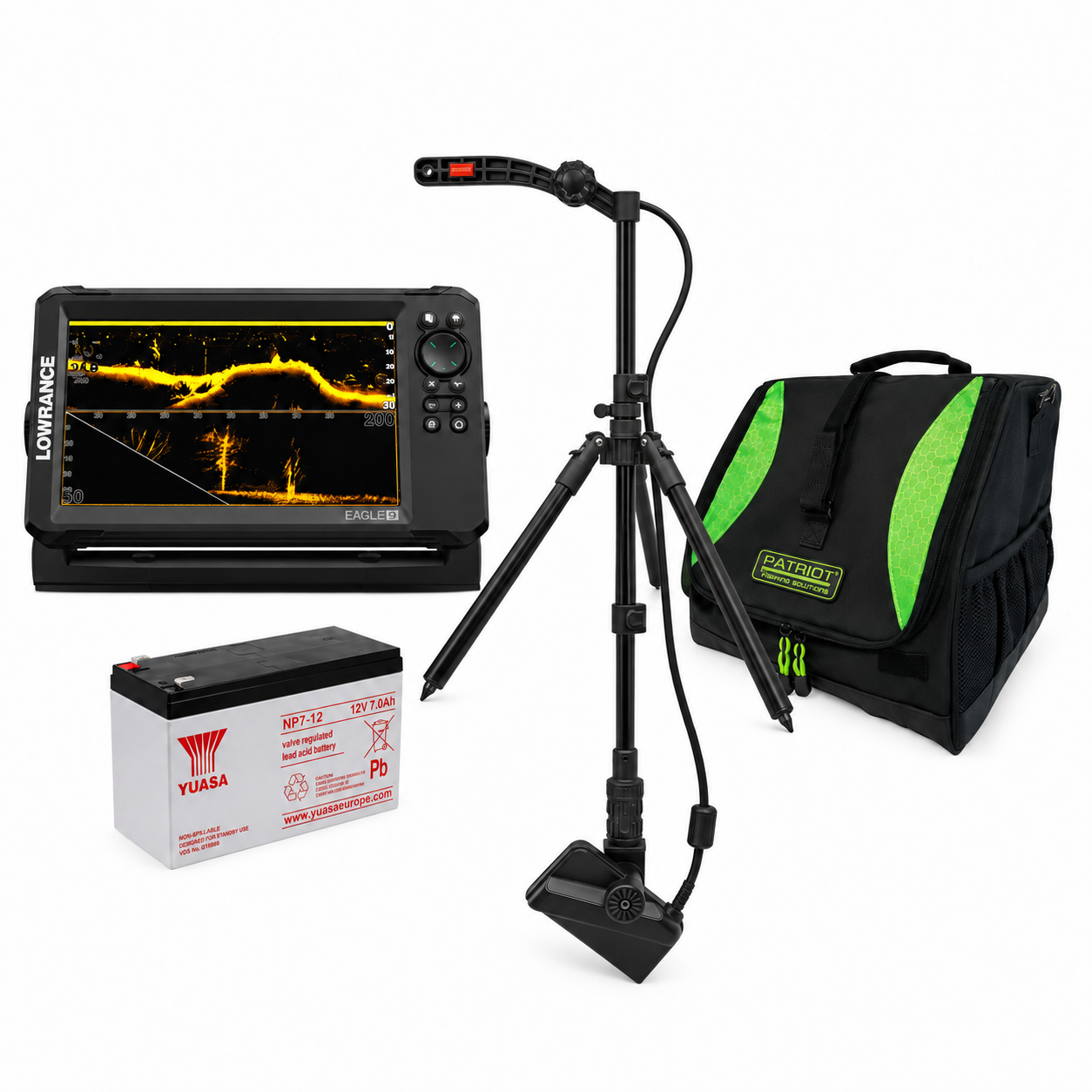 Kajaloodi komplekt Eagle Eye 9 Live ROW KOTT(L) AKU Patriot Livefix 360 anduri kinnitus