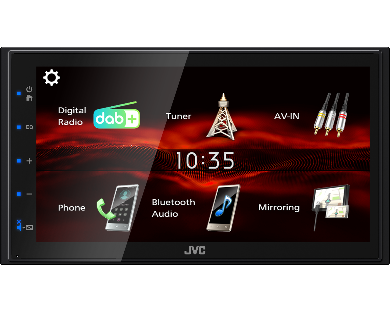 Автомобильный мультимедиа центр 2DIN Carplay Android Auto Mirror DAB+ 4*45W