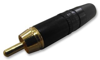 RCA штекер металлический Чёрный Neutrik NYS373-0
