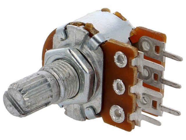 Potentiometer: shaft; single turn; 22k?; 63mW; ±20%; THT; 6m - Oomipood