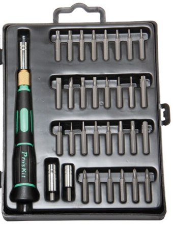 Kruvikute komplekt 33 otsikuga, +,-,torx,hex,nut, pikenduseg
