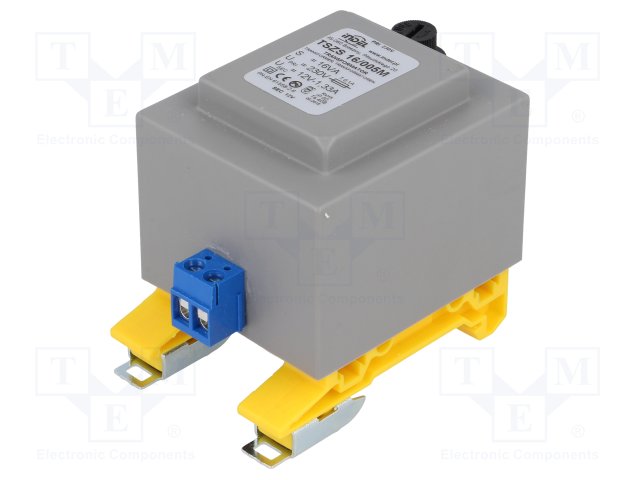 Закрытый трансформатор 16VA 230VAC/12V 1.33A EI54/18 DIN-le Indel