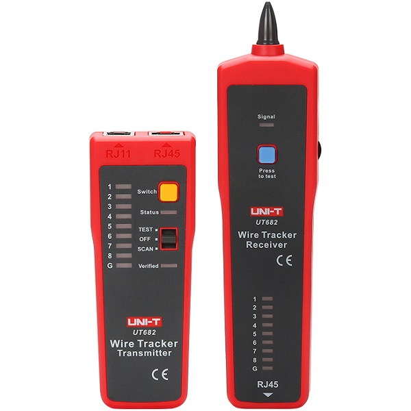 Cable finder with generator and RJ45 patch cable tester