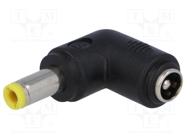 Power adapter 2.1/5.5mm socket -> 2.5/5.5mm angled plug