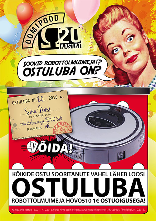 Robottolmuimeja loosimine