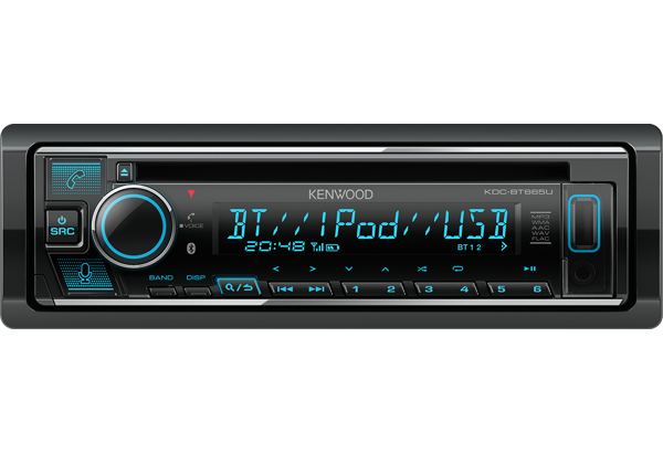KENWOOD CD/USB-ресивер с технологией Bluetooth, Двойное подключение телефона KDC-BT665U