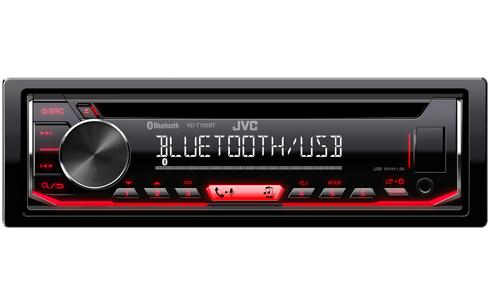 CD-ресивер JVC с беспроводной технологией Bluetooth(R) и USB/AUX входом