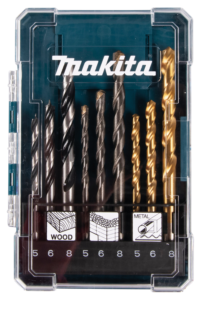 Makita metall/puit/kivi puuride komplekt 9tk 5,6,8mm