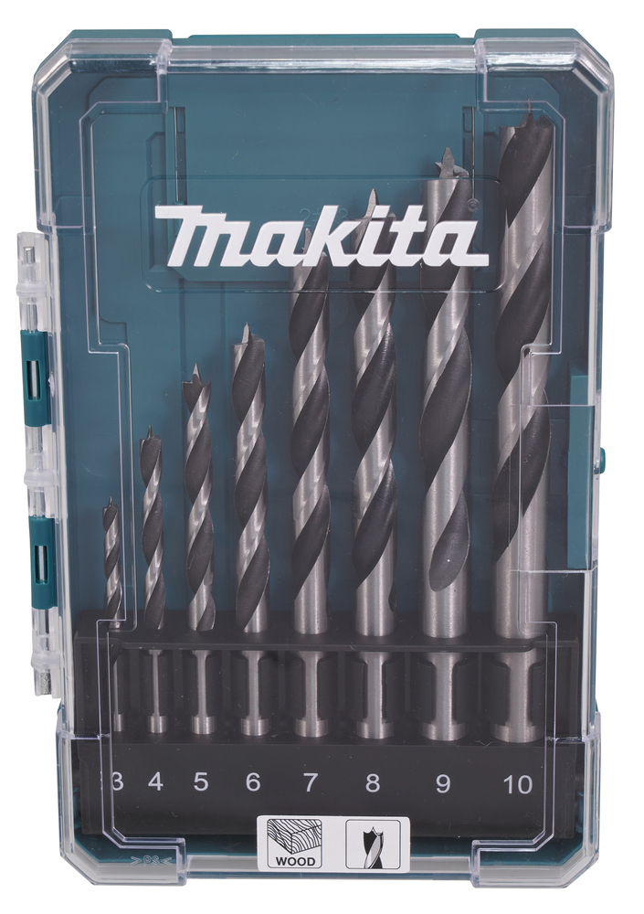 Makita puidupuuride komplekt 8tk 3-10mm