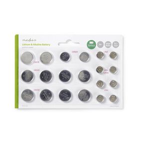 Литиевые / щелочные дисковые батарейки Multi Pack, 1.5 / 3 В постоянного тока, Alkaline / Lithium, Multi Pack, Количество батареек 1: 20