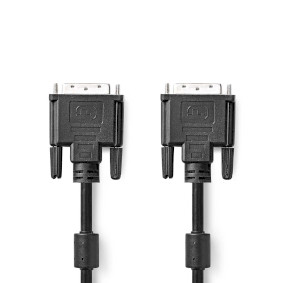 Кабель DVI, DVI-D 24+1-контактный вилка, DVI-D 24+1-контактный вилка, 2560x1600, Никелированный