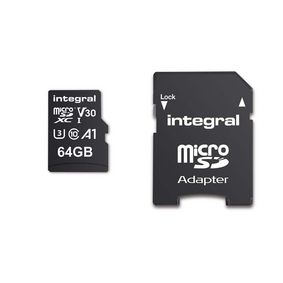 Высокоскоростная карта памяти 64 GB microSDHC/XC V30 UHS-I U3