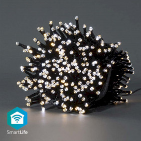 SmartLife Рождественская гирлянда, Нить, Wi-Fi, От теплого до холодного белого, 400 LED's