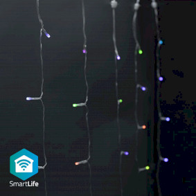 SmartLife Рождественская гирлянда, Занавес, Wi-Fi, RGB, 180 LED's