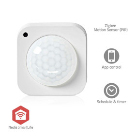 Датчик движения SmartLife, Датчик освещенности, Zigbee 3.0, Питание от батареек / Питание от USB, Угол обнаружения: 100 °