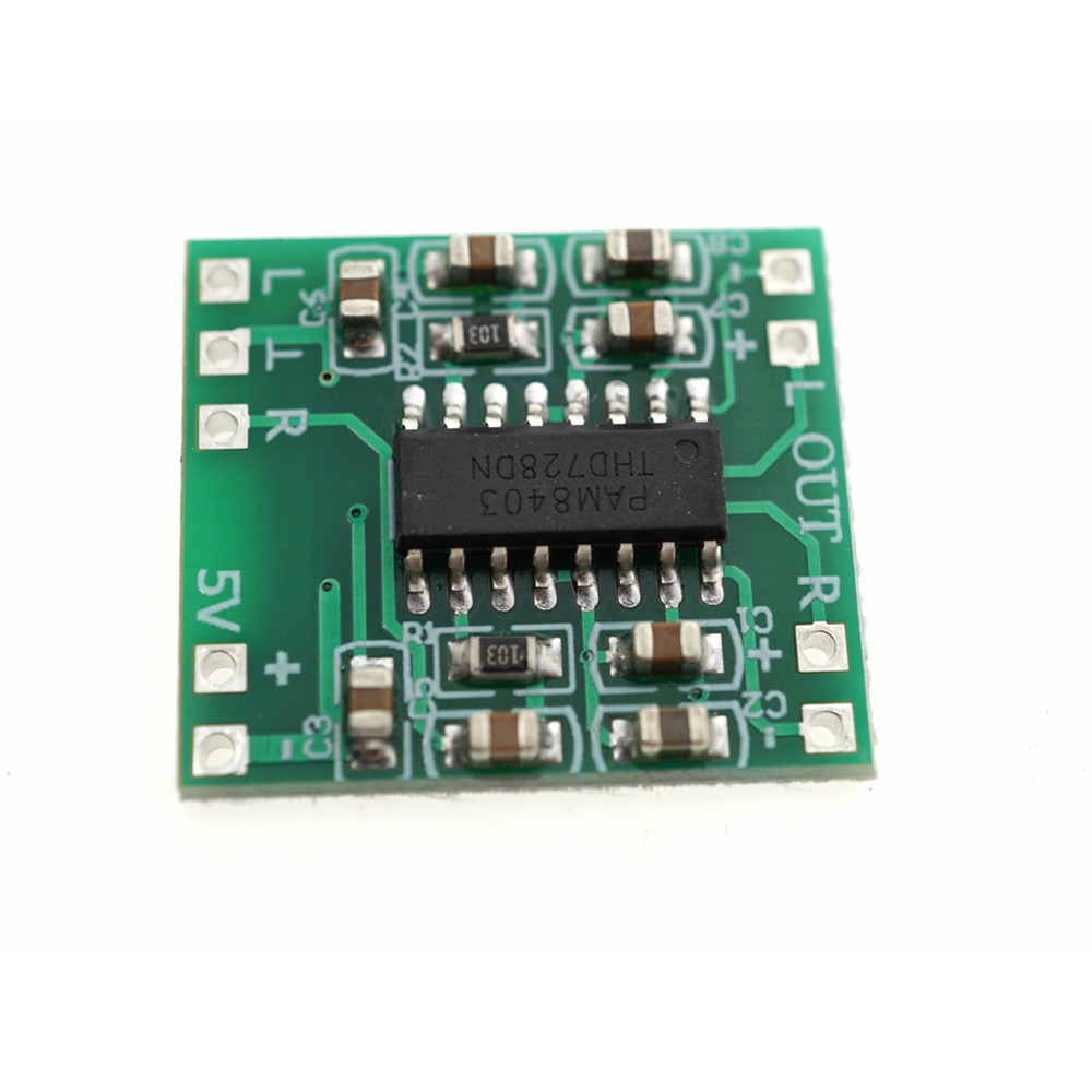 Helivõimendimoodul 2x3W 2.5-5V Class D PAM8403