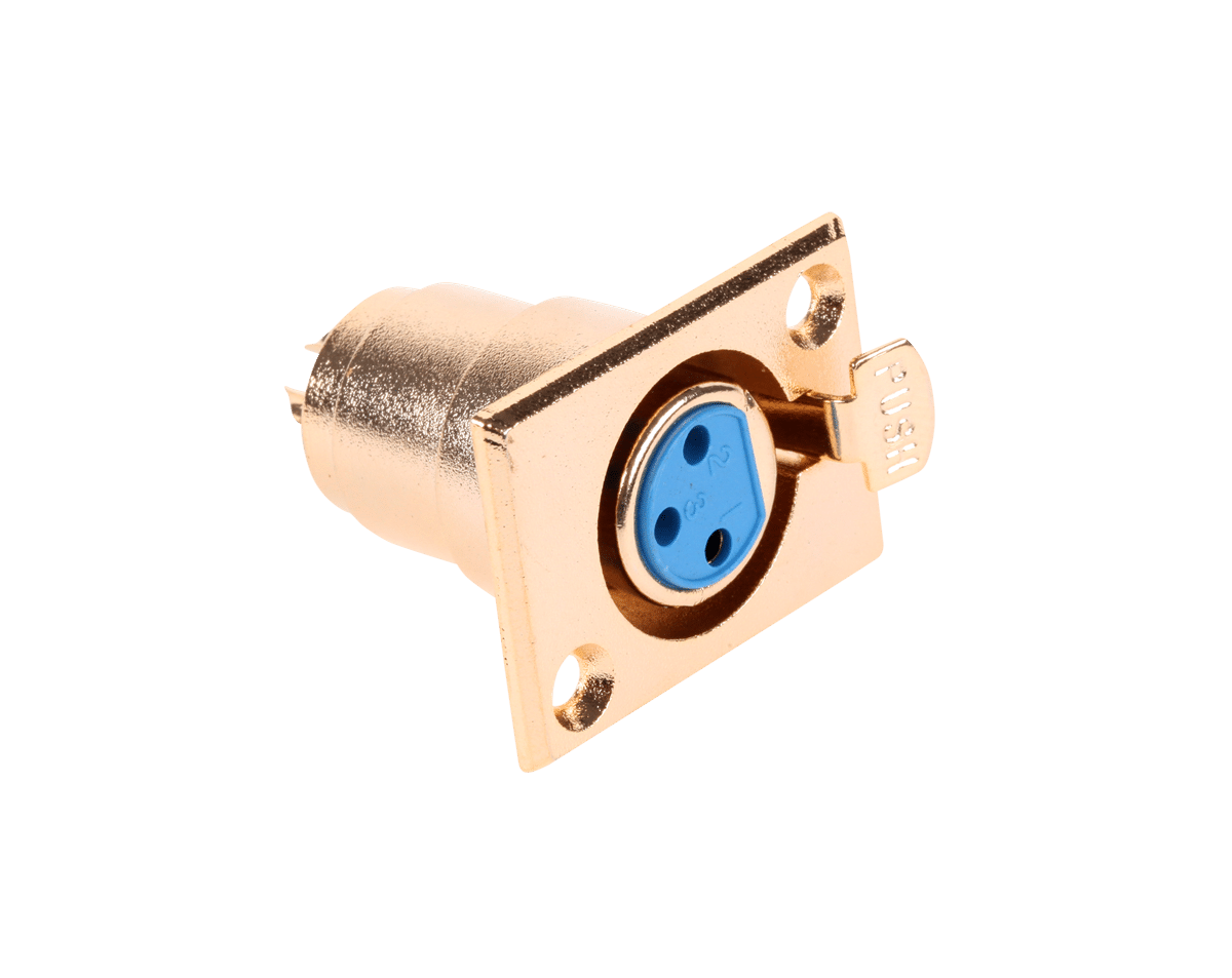 Female gold microphone socket