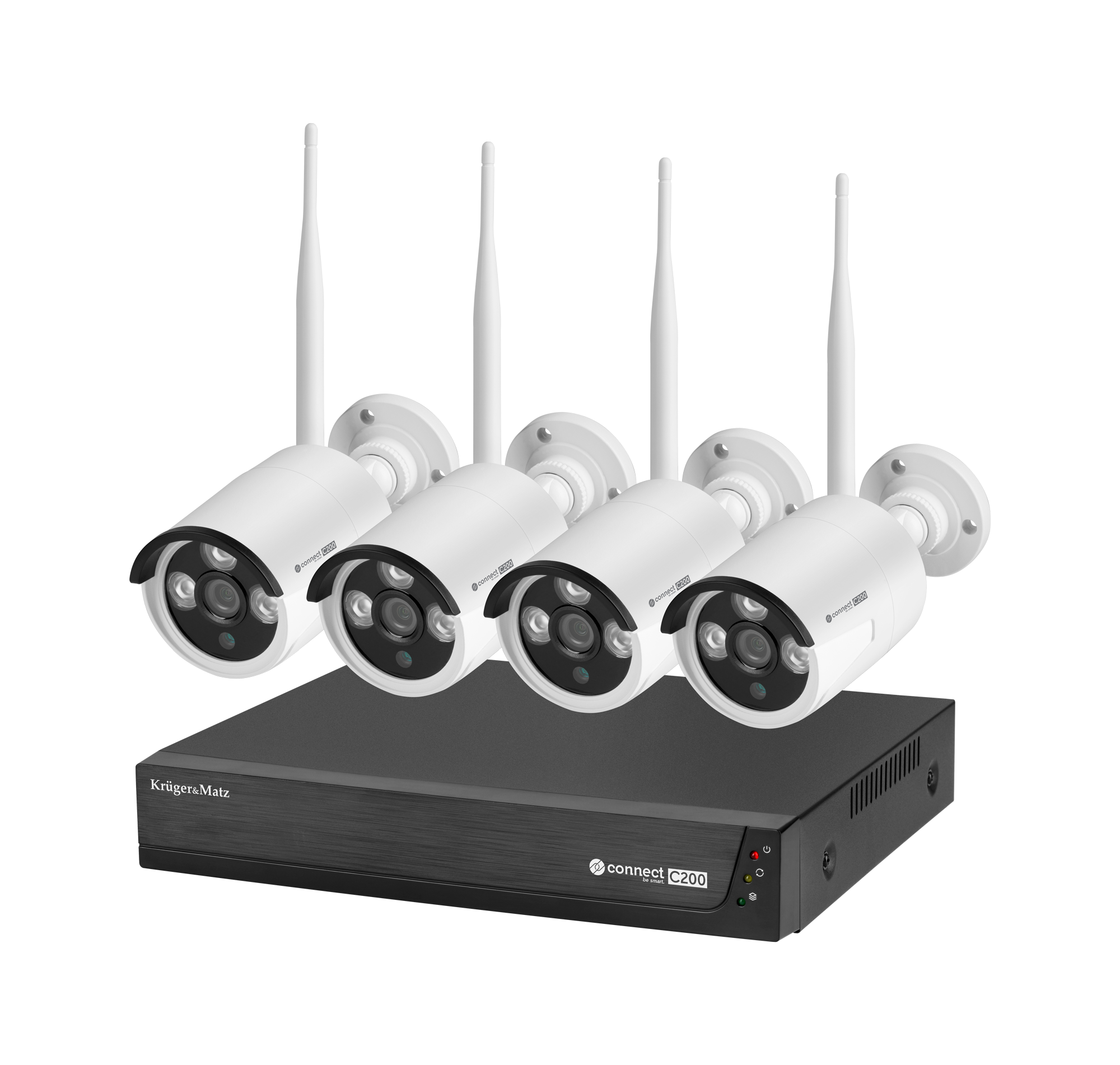 Kruger&Matz Connect C200 Tuya WiFi 6 WiFi Комплект видеонаблюдения