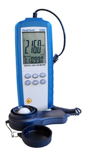 Digital LED Lux Meter, 3 3/4-digit