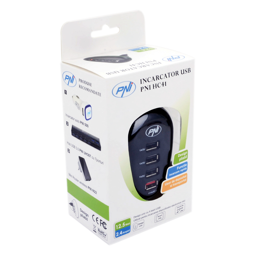 PNI HC41 USB charger for phones, tablets, cameras