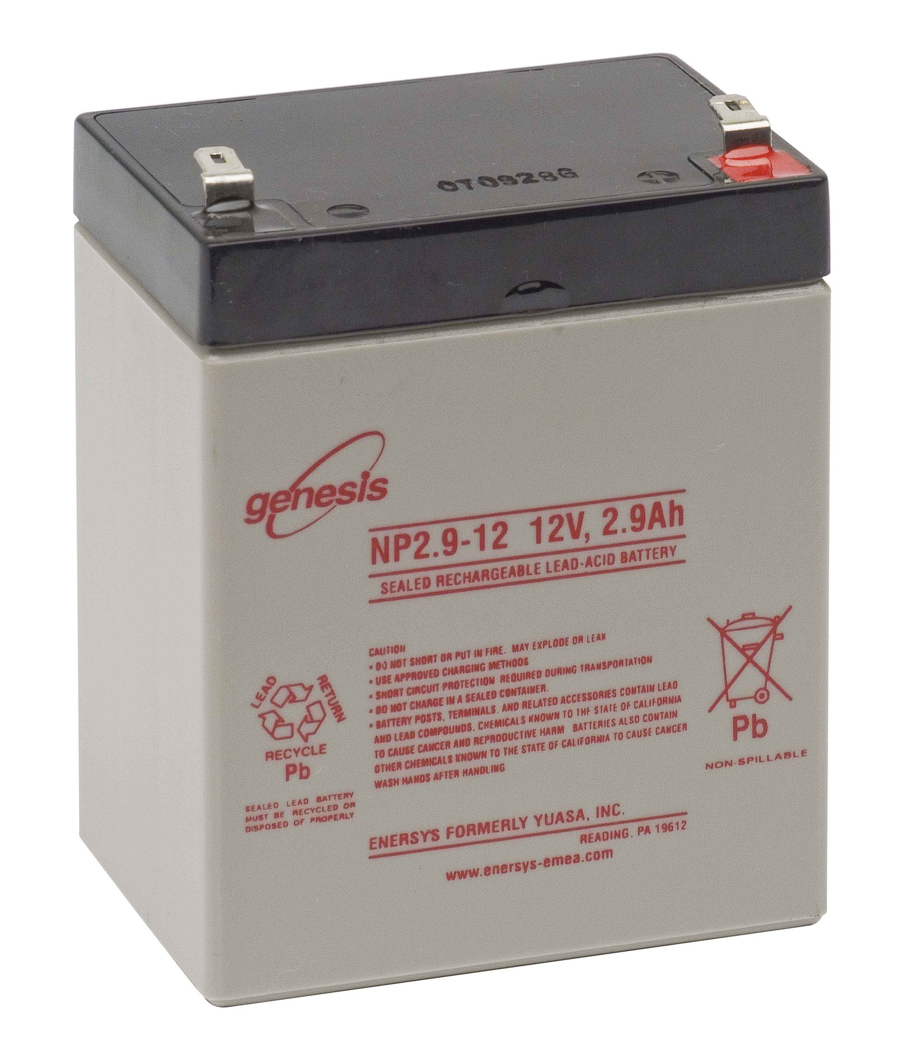 Genesis NP2.9-12 12V 2.9Ah cвинцово-кислотный аккумулятор VRLA