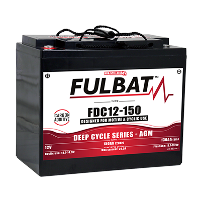 Fulbat FDC12-150 AGM 12V Deep Cycle (327x180x274mm) pliiaku