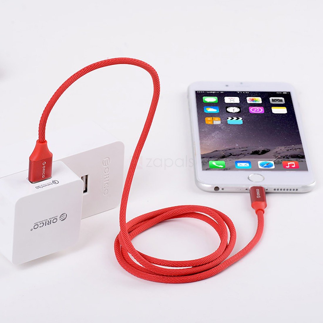 ORICO USB Lightning Battery Indicator красный кабель (LTD)