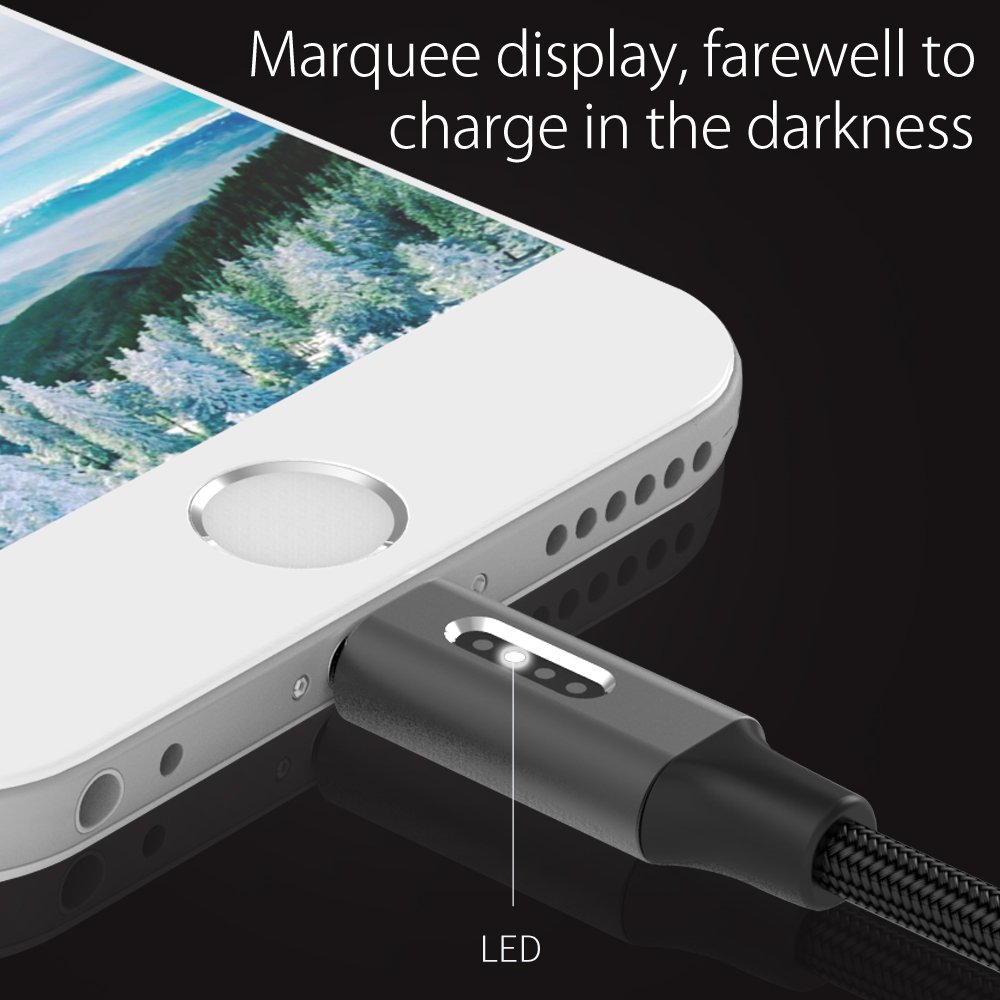 ORICO USB Lightning Battery Indicator красный кабель (LTD)