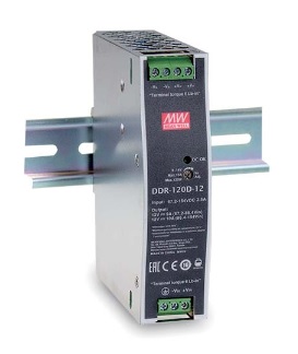 120W DC/DC-muundur 67.2-154V:24V 5A, DIN-liistule, MEAN WELL