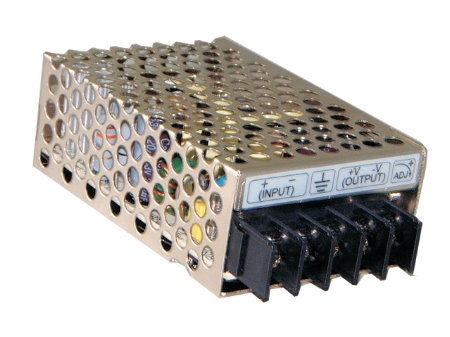 15W ühe väljundiga DC-DC muundur 18-36V:12V 1.25A suletud MEAN WELL