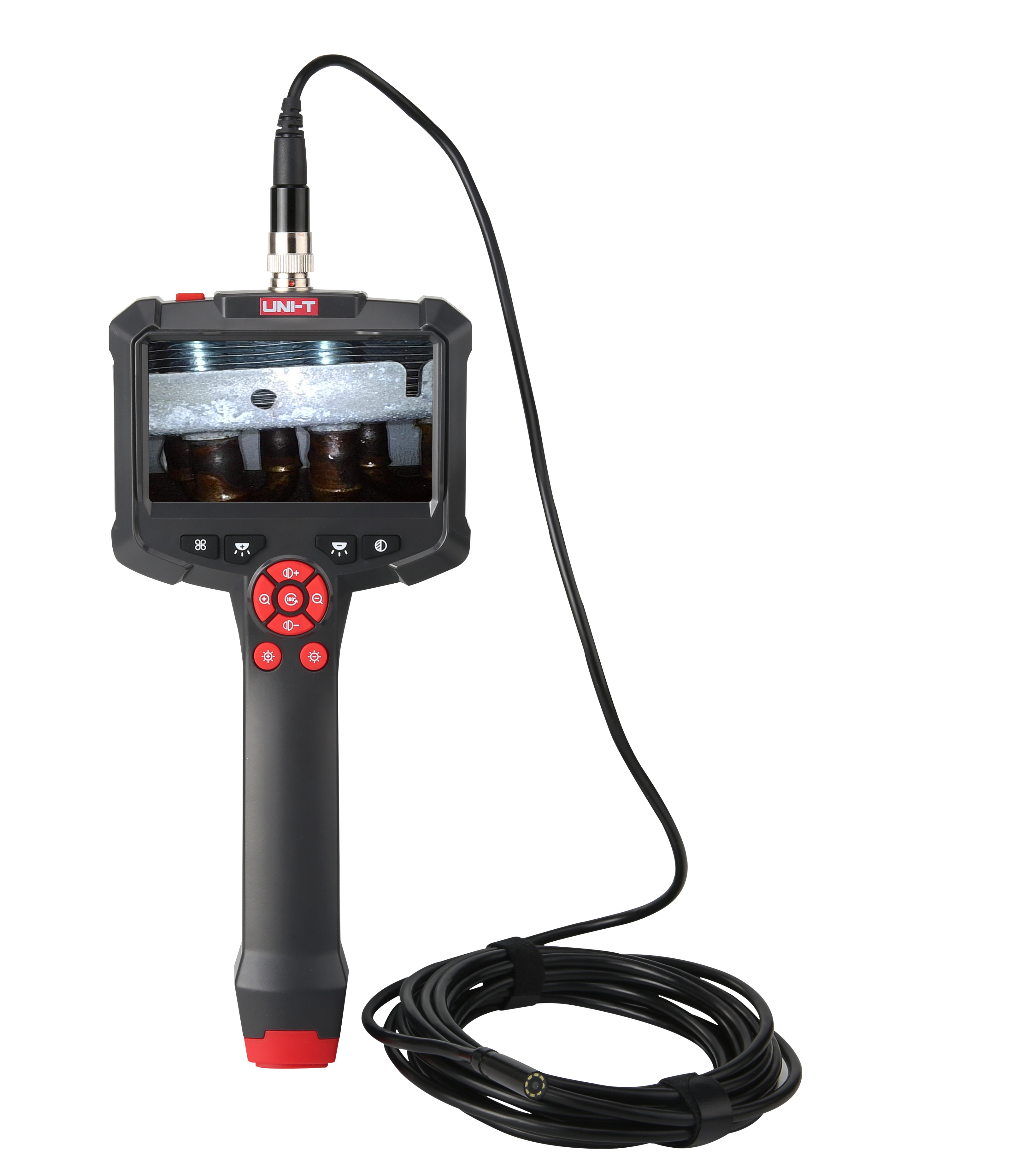 Pihuarvuti tööstusboreskoop ühe läätsega, 1m, 4.3" HD ekraan, 300K HD kaamera, IP67, UNI-T