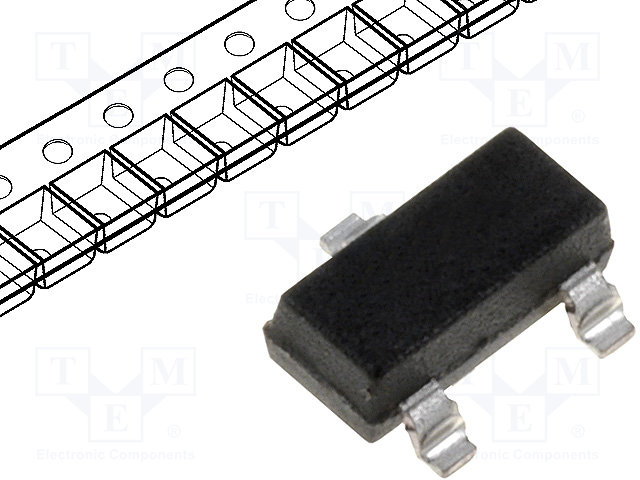 Diode: switching; SMD; 100V; 0.2A; Package: reel,tape; SOT23; 330mW