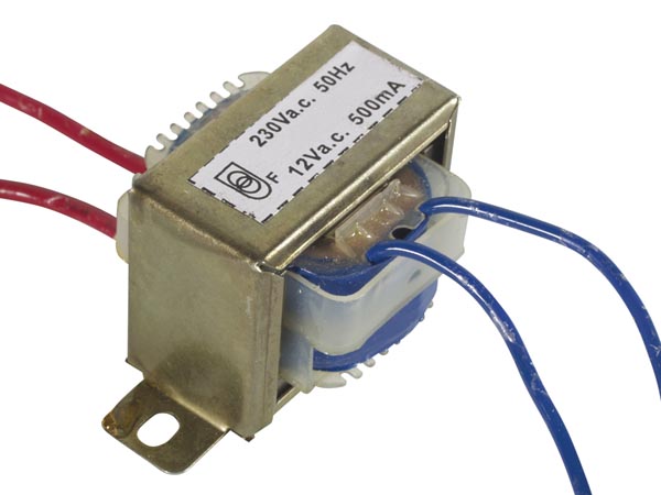 OPEN-FRAME TRANSFORMER 6VA 1 x 12V 500mA