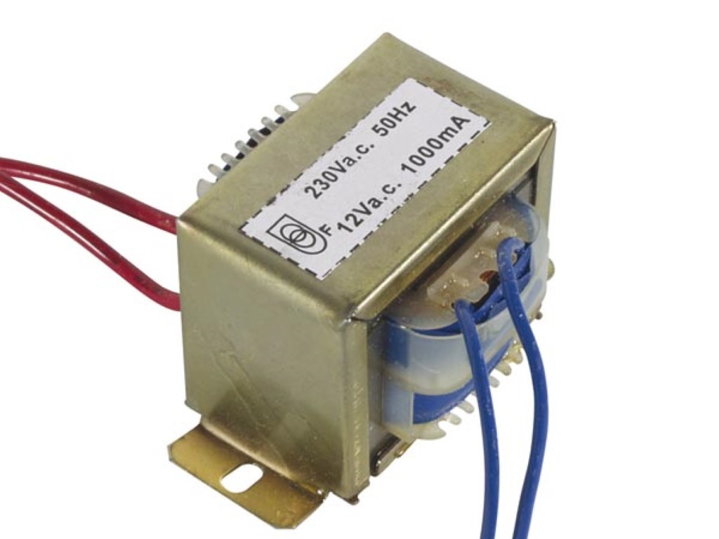 OPEN-FRAME TRANSFORMER 12VA 1 x 12V 1000mA