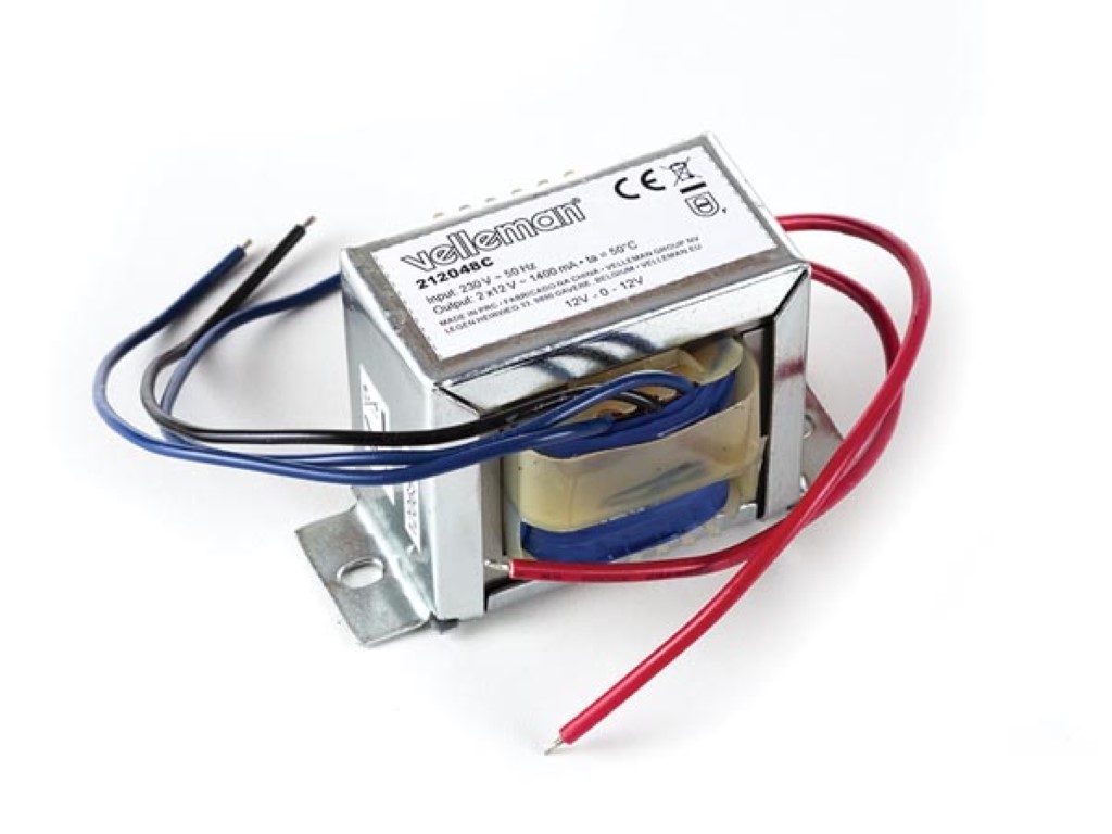 OPEN-FRAME TRANSFORMER 48VA 2 x 12V 2000mA