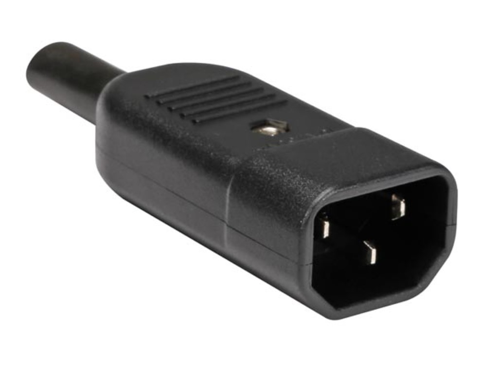 AC power plug, cable mountable - 10 A